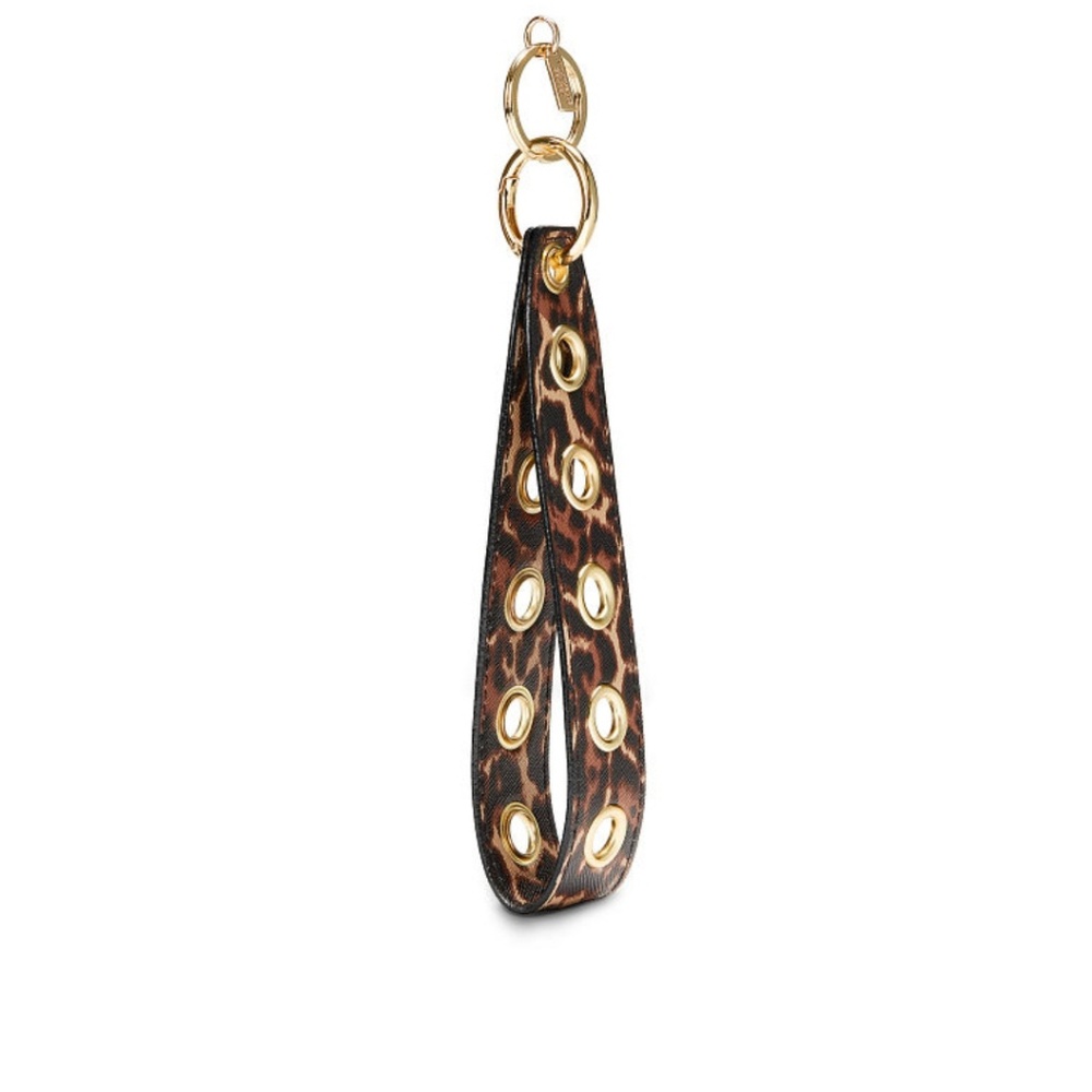 VS Leopard Print Wristlet Keychain